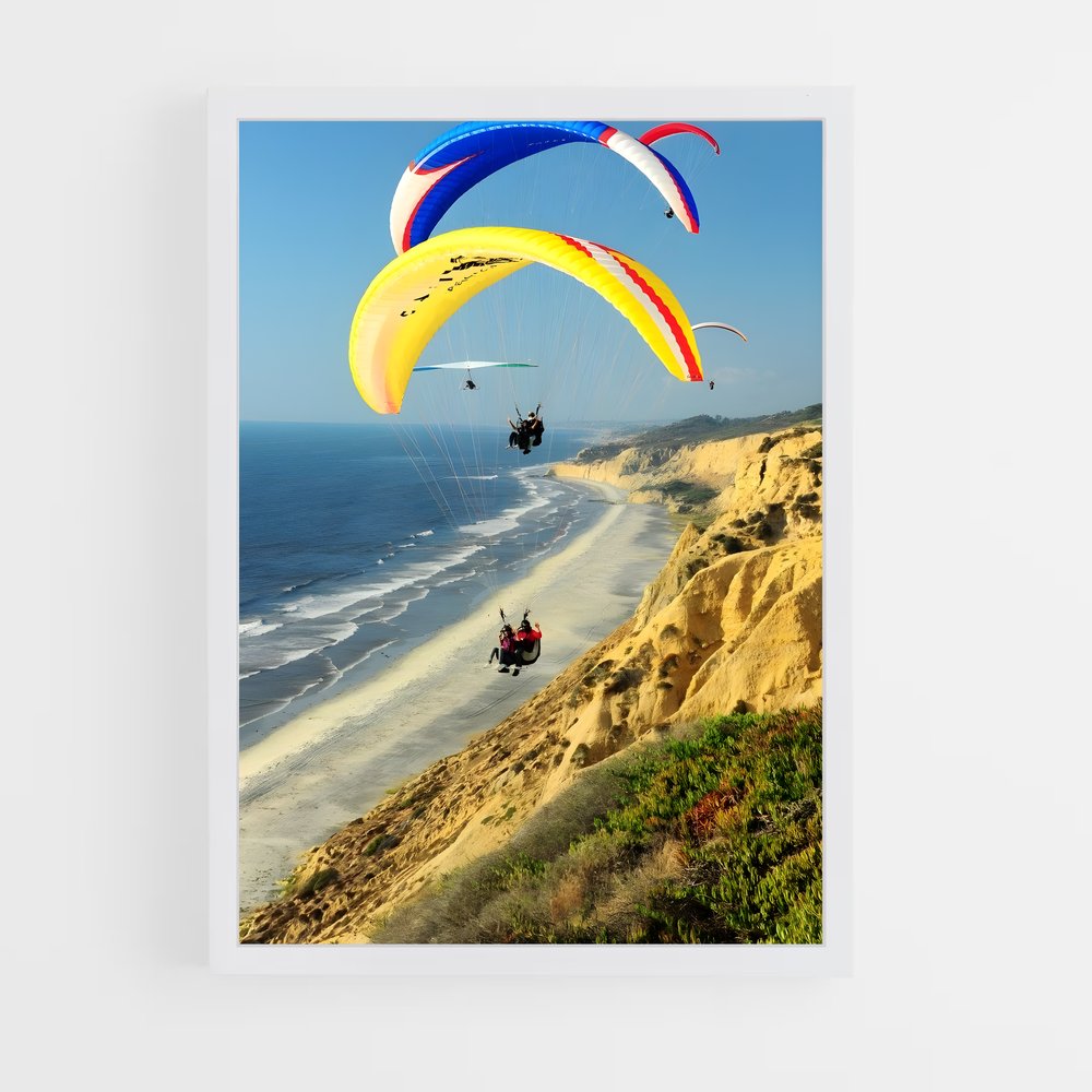 Poster Vol Liberté – affiche Deltaplane (vue 3)